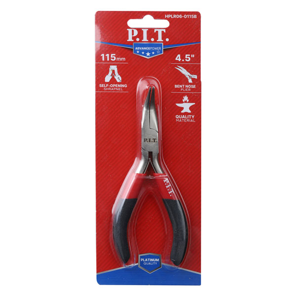 Длинногубцы мини изогнутые P.I.T. ADVANCE HPLR06-0115B, 115 мм, сталь CR-V, 63HRC, пружина_2