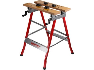 Верстак складной WORTEX WB 1560 в кор.МДФ, 605x640x800 мм, регулировка столешницы