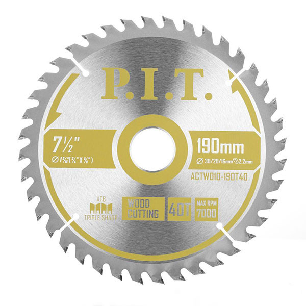 Диск пильный P.I.T. 190x30/20/16x1,4 мм 40T