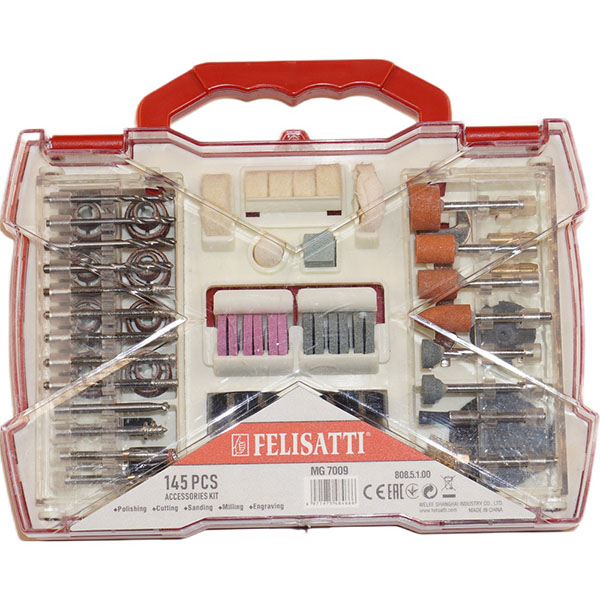 Набор для микрошлифмашин прямых 145 шт.в упаковке.