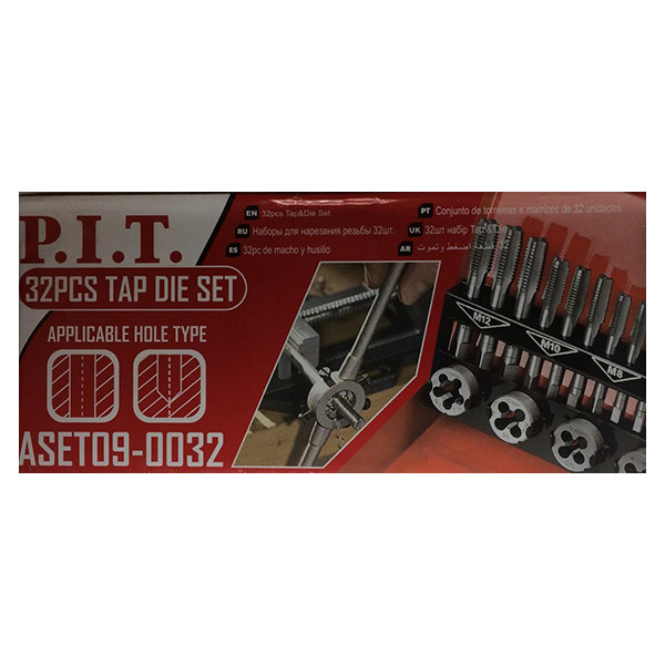Набор для нарезания резьбы P.I.T. 32шт