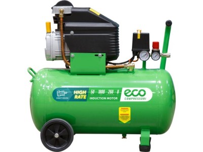 Компрессор ECO AE-501-3 коаксиальный (260 л/мин, 8 атм, коаксиальный, масляный, ресив. 50 л, 220 В, 1.80 кВт)