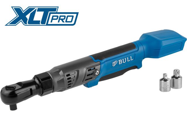 Аккум. угловая трещотка (гайковерт) BULL CRW 9020 в кор. XLTpro 90 Нм, 0-200 об/мин., LED (внешний квадрат, 1/2
