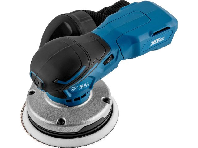 Аккум. эксцентриковая шлифмашина BULL CRS 1218 E в кор. XLTpro SOLO БЕСЩЁТ., 18 В, 125 мм