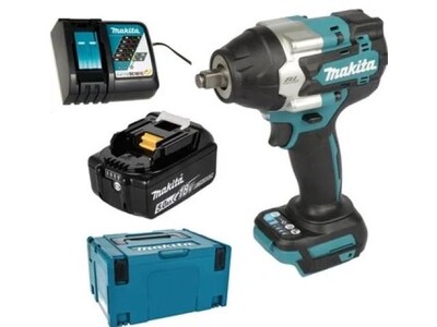 Аккум. ударный гайковерт MAKITA LXT DTW700RT1J в кейсе