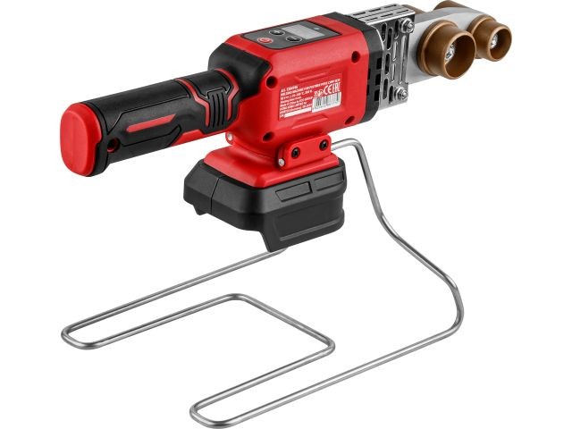 Аккум. сварочный аппарат для полимерных труб WORTEX CWM 1834 ALL1 XLT SET с акб и зу+3 насадки