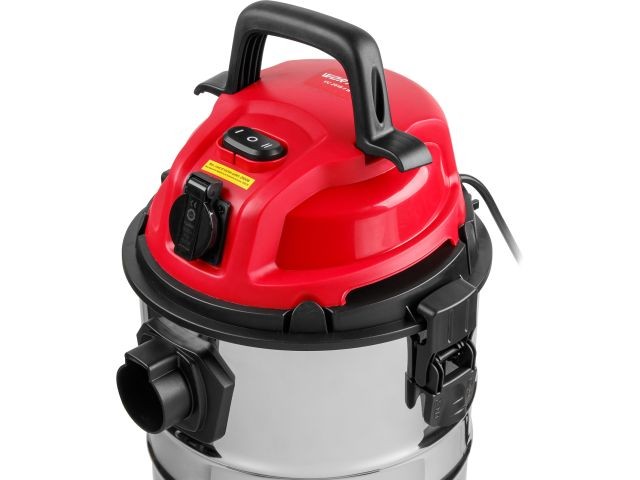 Пылесос строительный WORTEX VC 2515-1 WS 1400 Вт, 25 л, провод 4 м, шланг 3 м
