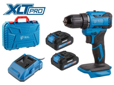 Аккум. дрель-шуруповерт BULL SR 1804 в чем. XLTpro БЕСЩЕТ., Импульс., 18 В, 45 Н*м, 2х2 А*ч, з/у 2 А (шурупы до 10 мм)