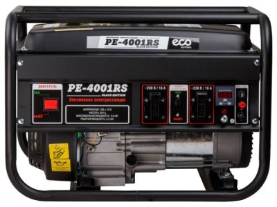 Электростанция (генератор бензиновый) ECO PE-4001RS ("Black Edition")