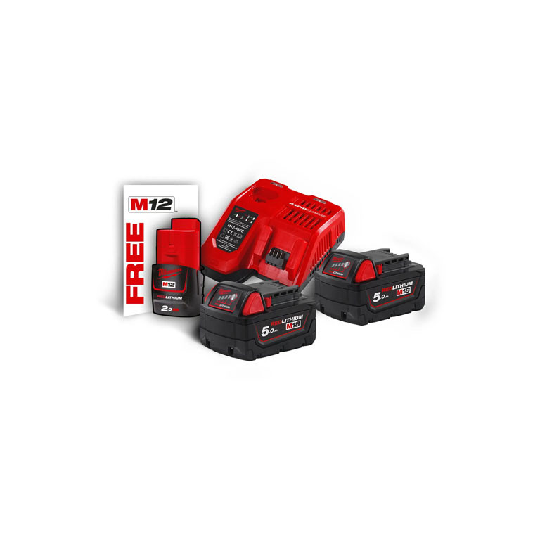 Аккумулятор с зарядным устройством для инструмента Milwaukee M18 NRG-502 (4933459217)
