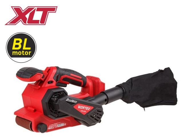Аккум. ленточная шлифмашина WORTEX CSB 1875 в кор. ALL1 SOLO БЕСЩЕТ, 18 В, 120-380 м/мин, 457x76 мм (БЕЗ АКБ и З/У, Вес нетто 2,74 кг.)