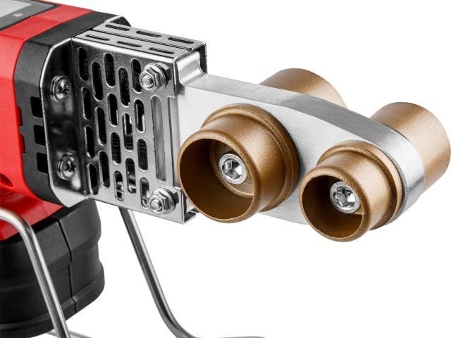 Аккум. сварочный аппарат для полимерных труб WORTEX CWM 1834 ALL1 XLT SET с акб и зу+3 насадки