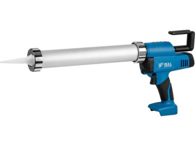 Аккум. пистолет для герметика BULL CG 1860 SOLO, 300/600 мл, 2500 Н, 8,3 мм/с, рег. скор.