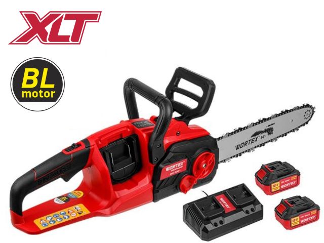 Аккум. пила цепная WORTEX CEC 3536-1 шина 35 см (14"), 3/8" LP, 1.3 мм с акб и зу ALL1 XLT SET