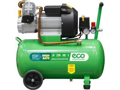Компрессор ECO AE-502-3 коаксиальный (440 л/мин, 8 атм, коаксиальный, масляный, ресив. 50 л, 220 В, 2.20 кВт)
