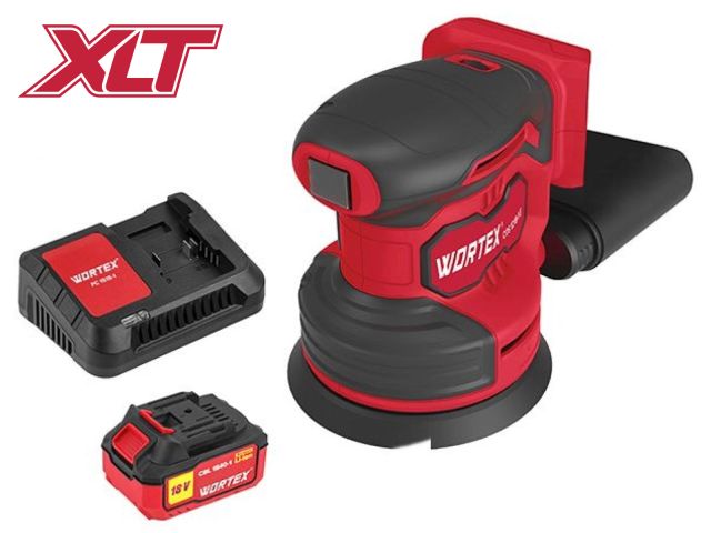 Аккум. эксцентриковая шлифмашина WORTEX COS 1218-1 E в кор. ALL1 МЕГА АКЦИЯ 18В, 125 мм, 6000-13000 (Амплитуда колебаний, мм: 1.6)
