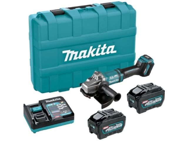 Аккум. углошлифмашина MAKITA GA038GT201 MAKPACK + АКЦИЯ АКБ/ЗУ
