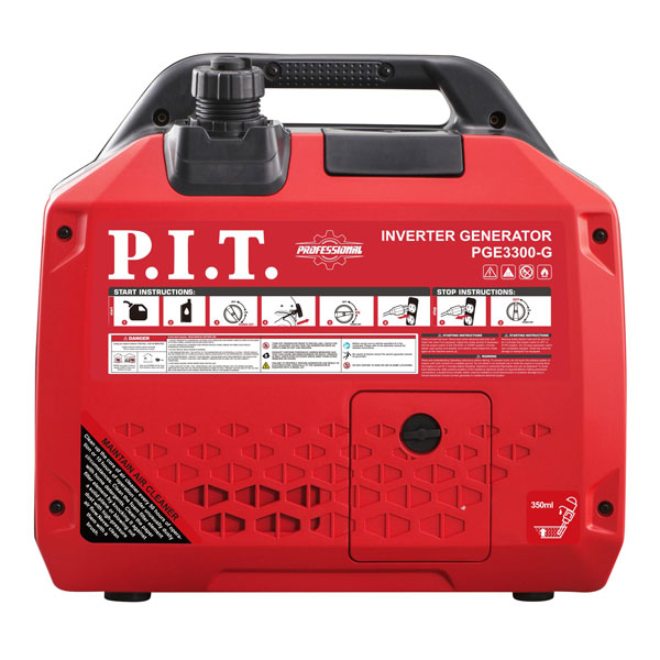 Генератор бензиновый инверторный P.I.T. PGE3300-G (3,3/3,0 кВт, 149см³, 4 такт, 1х220В, 12В, 13А)