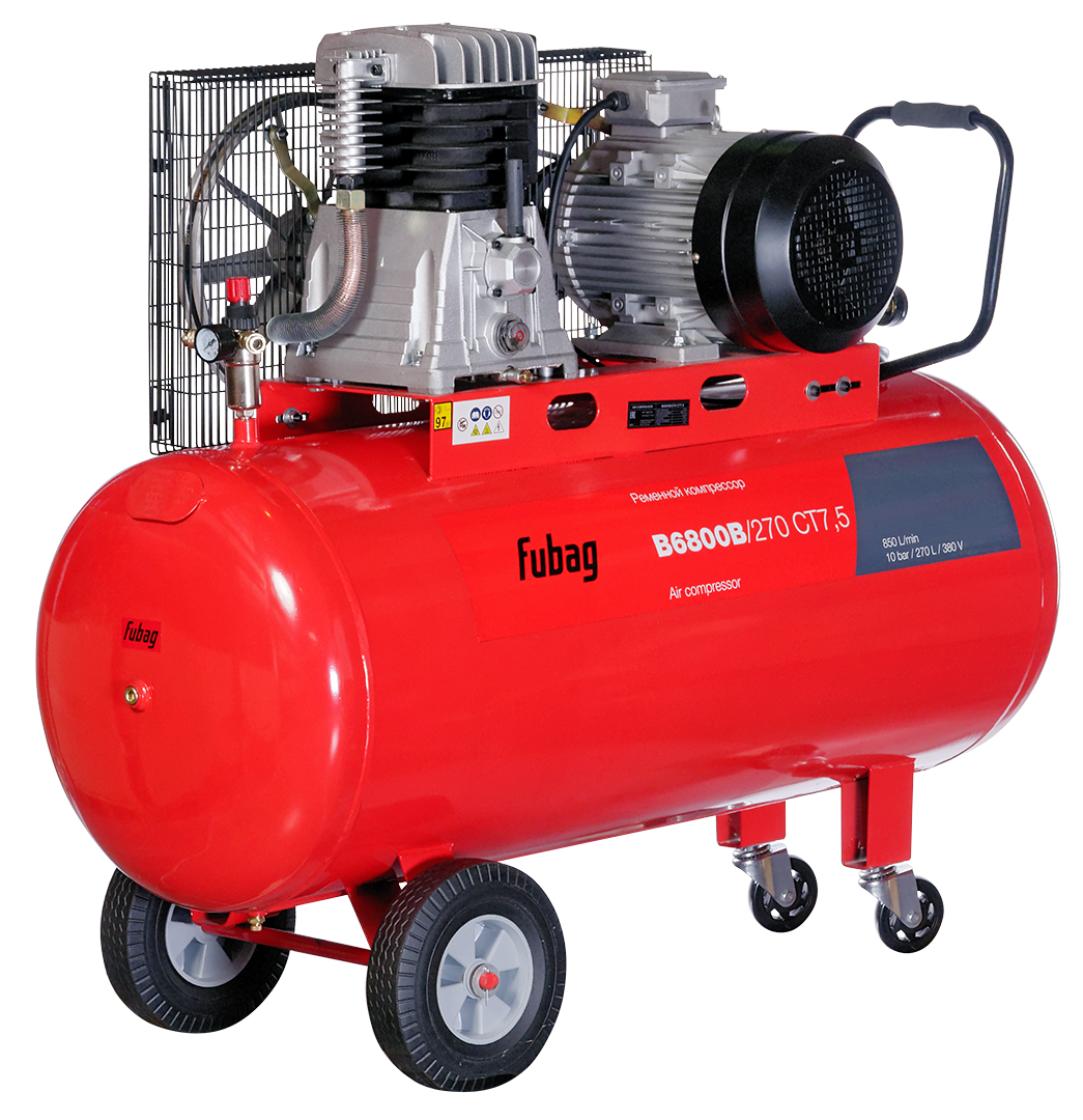 Компрессор масляный ременной FUBAG B6800B/270 СТ7.5 одноступенчатый