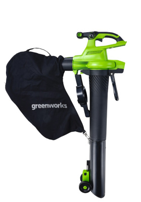 Воздуходув-пылесос садовый аккумуляторный Greenworks 40V GD40BVIIK4 (c 1хАКБ 4Ач и ЗУ)