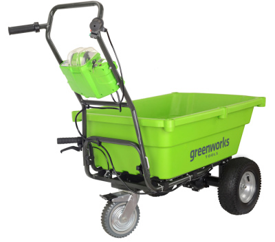 Садовая тележка самоходная Greenworks 40V G40GC (без АКБ и ЗУ)106л