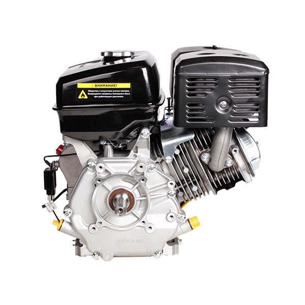 Двигатель бензин., с гор.валом 15л.с.,420 см3, диам. 25 мм. шпонка, выход 12В/60Вт