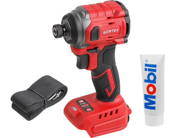 Аккум. ударный гайковерт/винтоверт WORTEX CWR 0218 в кор. XLT SOLO БЕСЩЕТ., 18 В, 230 Н*м (внутр. шестигр. 1/4