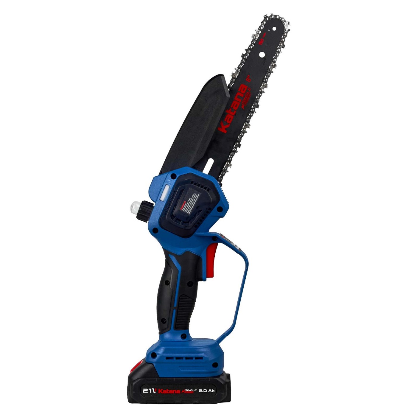 Пила цепная аккумуляторная KATANA AP3210PRO(21В,2x2Ач,бесщёт.,шина20см,защ.кож.,смазка цепи,бесключ.,кейс)