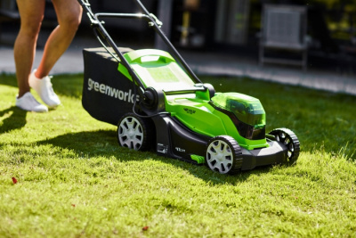 Газонокосилка аккумуляторная Greenworks 24V*2 G24X2LM41K2x (с 2хАКБ 4Ач и ЗУ) 41 см