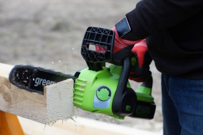 Цепная пила аккумуляторная Greenworks 24V G24CS25 (1хАКБ 8Ач и ЗУ) 25см