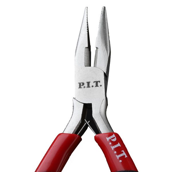 Длинногубцы мини прямые P.I.T. ADVANCE HPLR06-0115L, 115 мм, сталь CR-V, 63HRC, пружина