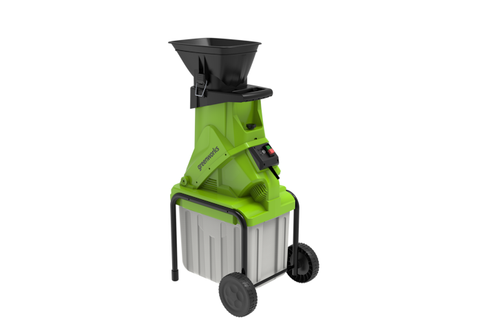 Измельчитель садовый Greenworks GACSB 2500Вт с контейнером