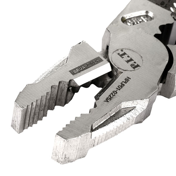 Плоскогубцы многофункциональные усиленные P.I.T. DRUA HPLP01-0225A, 225мм, 6в1, эксцентрик, никель_2