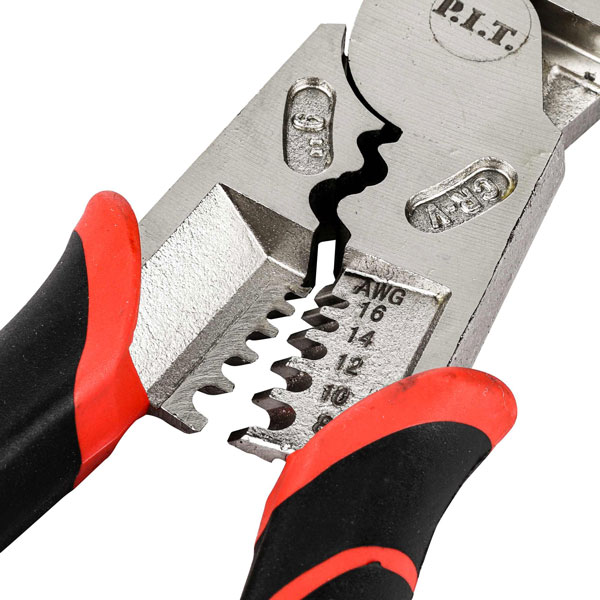 Плоскогубцы многофункциональные усиленные P.I.T. DRUA HPLP01-0225A, 225мм, 6в1, эксцентрик, никель_2