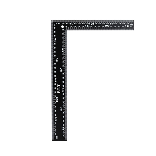 Угольник цельнометаллический P.I.T. ADVANCE HSQR01-0203 (20х30 см, 90°, двойная шкала в мм)_2