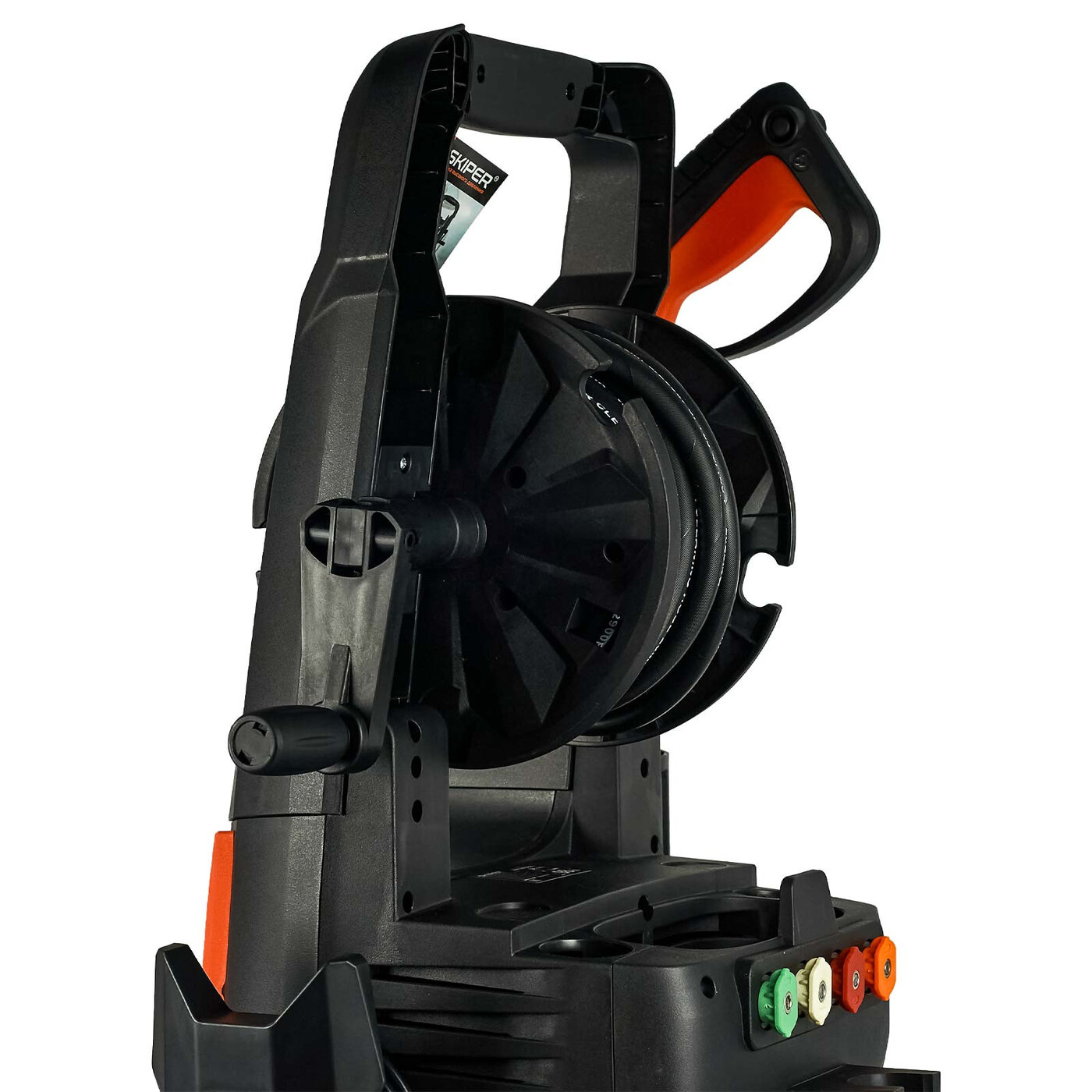 Мойка высокого давления SKIPER PM-200 PRO (2700 Вт, 200 Бар, бесщёт.двиг, 420 л/ч, катушка, щётка)