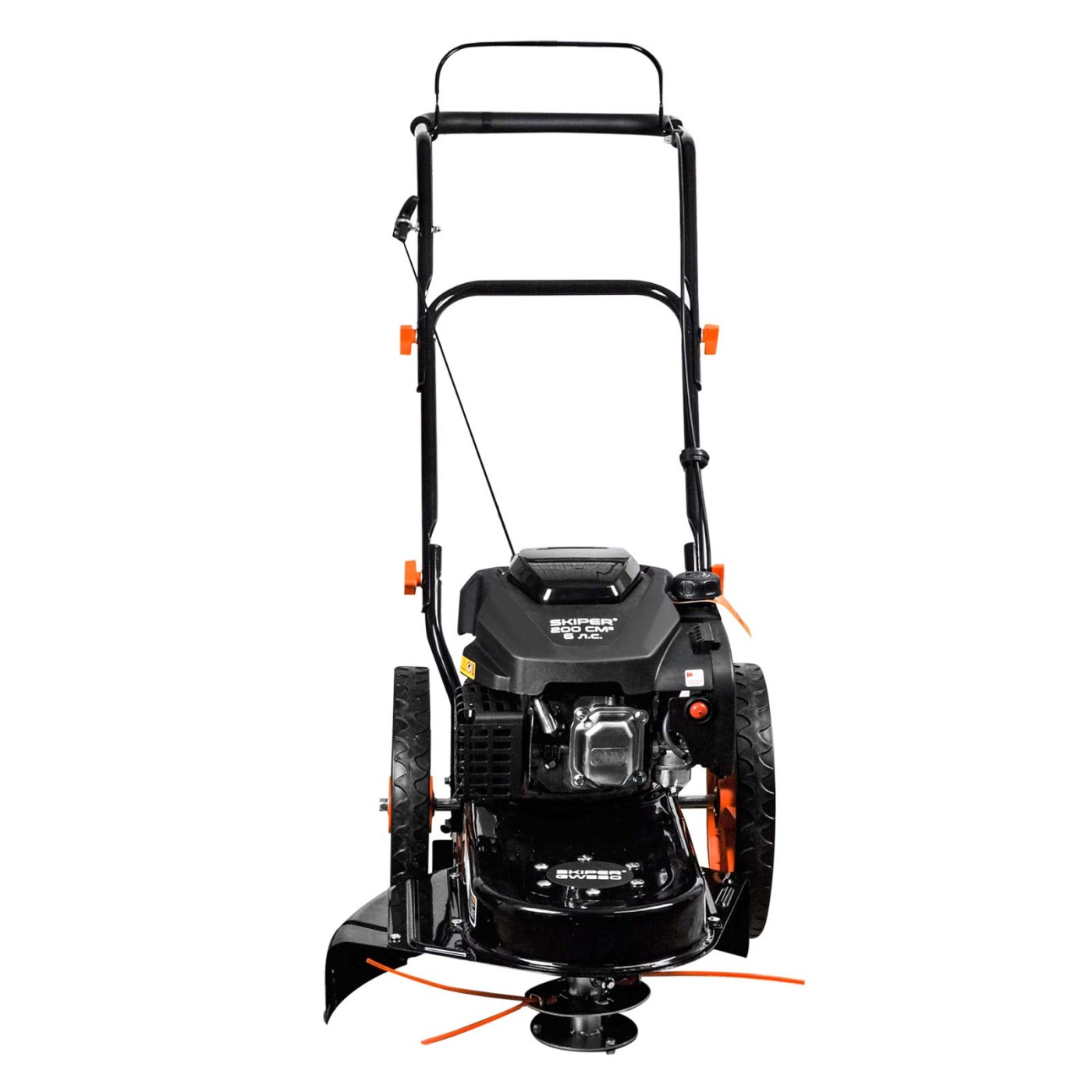 Газонокосилка бензиновая SKIPER GW550 (56 см, 6 л.с., лесочная, ручное перем, 2 колеса, стал. дека)