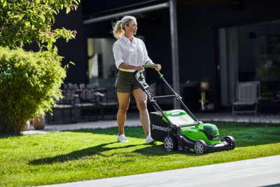 Газонокосилка аккумуляторная Greenworks 24V*2 G24X2LM41K2x (с 2хАКБ 4Ач и ЗУ) 41 см