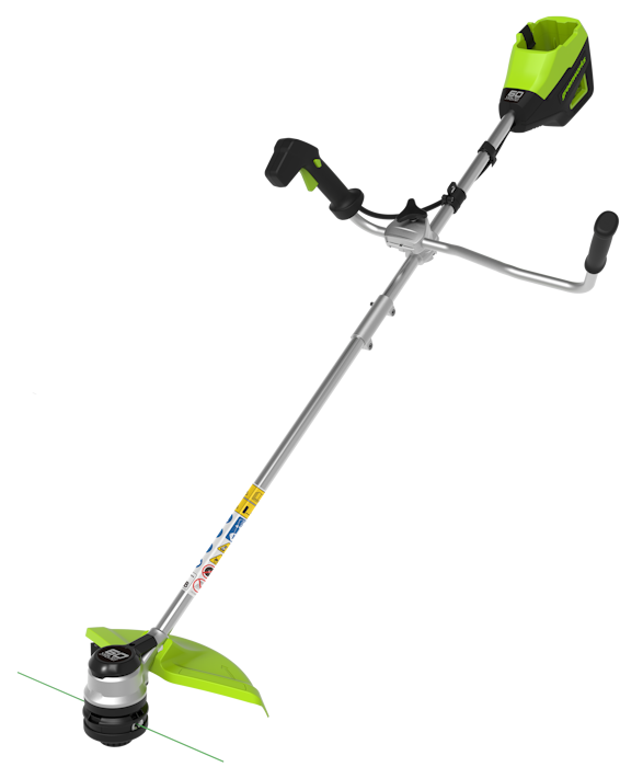 Триммер аккумуляторный Greenworks 60V GD60BCBK4 (1хАКБ 4Ач и ЗУ) 40см