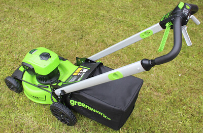 Газонокосилка аккумуляторная Greenworks 40V GD40LM48SP (1хАКБ 8 Ач и ЗУ) 48 см самоходная