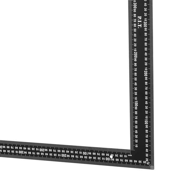 Угольник цельнометаллический P.I.T. ADVANCE HSQR01-0406 (40х60 см, 90°, двойная шкала в мм)_2