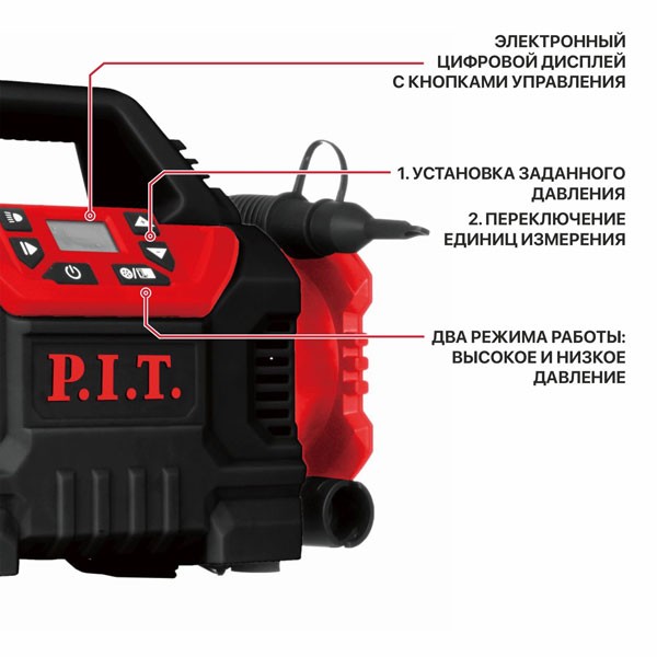 Компрессор аккум., 20В+12В, 9 л/мин, рег. давления, 0-11бар/160pci/1100кПа_2