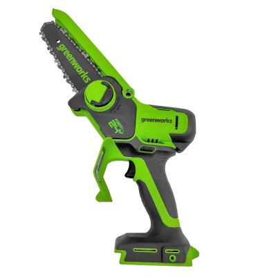 Цепная мини пила аккумуляторная Greenworks 24V GD24CSMNX (1хАКБ 4Ач и ЗУ) 15см