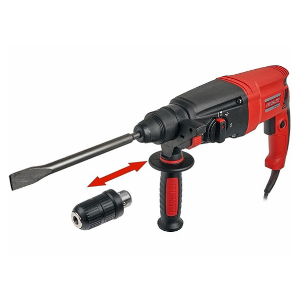 Перфоратор ручной электрический , 800 Вт, 3,0 Дж, SDS-Plus, 3 реж., 0-1100 об/мин., макс. диаметр 26 мм., щет. реверс