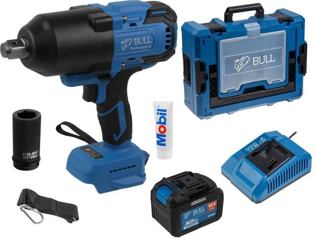 Аккум. ударный гайковерт BULL SC 1810 Xcase, XLTpro, БЕСЩЕТ., 18 В, 1500 Н*м, 3/4