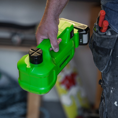 Домкрат автомобильный гидравлический аккумуляторный Greenworks G24JACK 24V, без АКБ и ЗУ