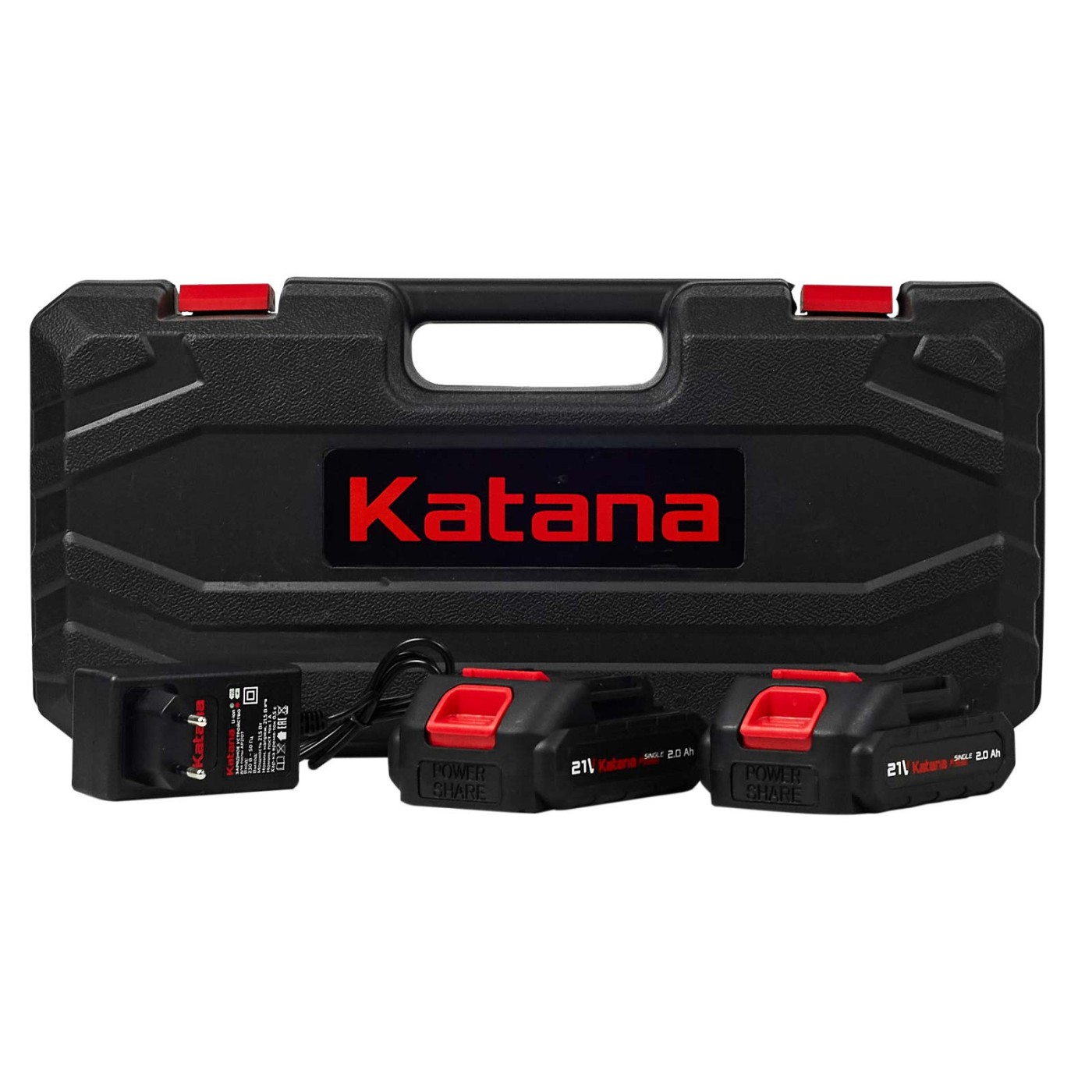 Пила цепная аккумуляторная KATANA AP3210PRO(21В,2x2Ач,бесщёт.,шина20см,защ.кож.,смазка цепи,бесключ.,кейс)