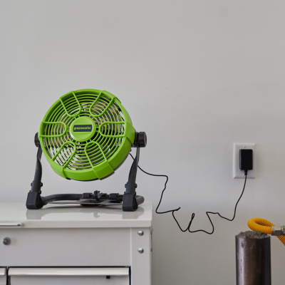 Вентилятор с гибридным питанием Grenworks G24FAN 24V /110-240V, 25,4 см, 14,2 м3/мин. (без АКБ и ЗУ)