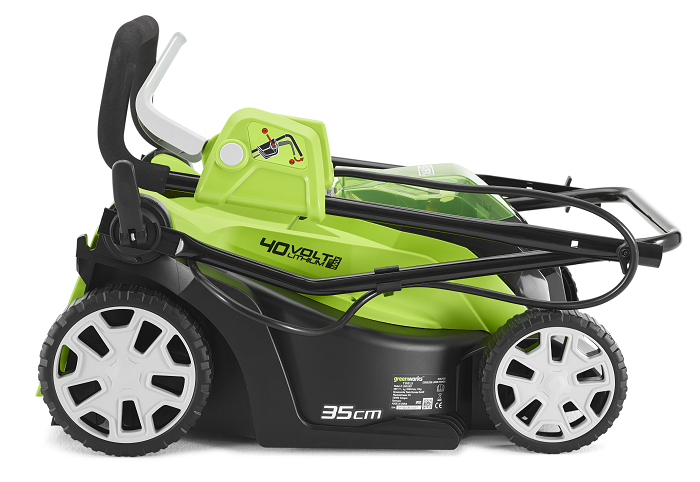Газонокосилка аккумуляторная Greenworks 40V G40LM35K2 (1хАКБ 2Ач и ЗУ) 35 см