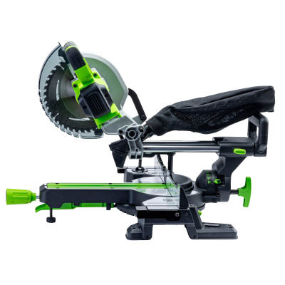 Пила торцовочная Greenworks GD24MS216 24V бесщеточная с протяжкой (1хАКБ 8Ач и ЗУ)